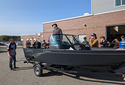 Students Touring Boat
