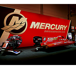 MERCURY – CANADA’S FORMULA 2 POWERBOAT EXHIBITED AT THE CANADIAN MOTORSPORTS EXPO