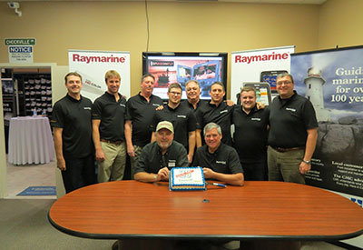 CMC MARKS 20 YEARS OF RAYMARINE REPRESENTATION AT BC AND ONTARIO DEALER SHOWS