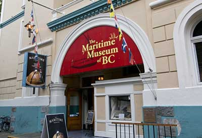 MARITIME MUSEUM OF BC IS SPORTING A NEW SOCIETY OFFICE AND EXHIBIT SPACE