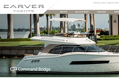 MARQUIS AND CARVER YACHTS LAUNCH NEW WEB SITE