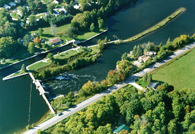 NEW CONSTRUCTION OF THE BOLSOVER DAM AT LOCK 37 ON THE TRENT-SEVERN