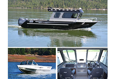 FIRST SHIPMENT OF RH & FISH RITE ALUMINUM BOATS ARRIVES AT M&P IN BURNABY