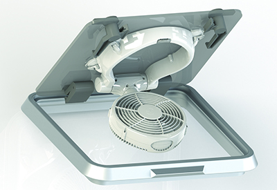 CAFRAMO TAKU HATCH FAN REMOVES HOT, STALE AIR FROM THE CABIN