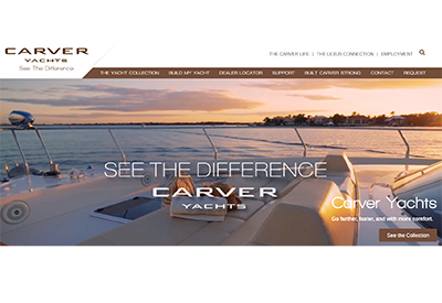 Carver Yachts Website