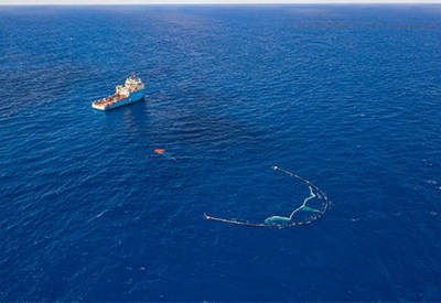 BIG PARACHUTE SEA ANCHOR TO BE USED FOR THE OCEAN CLEANUP