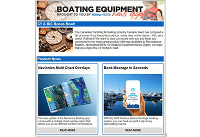 CANADIAN YACHTING LAUNCHES BOATING EQUIPMENT NEWS DIGEST