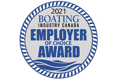 PRINCECRAFT WINS ‘MARINE BUSINESS’ CATEGORY AWARD IN THE 2021 BOATING INDUSTRY CANADA EMPLOYER OF CHOICE (BICEOC) AWARDS