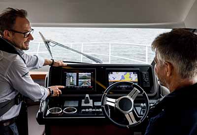 A powerful pair: Volvo Penta Assisted Docking and Garmin Surround View Camera System