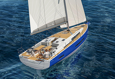 New Hanse 410 with optional electric propulsion is a revolution in the 40-foot class