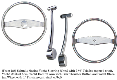 Helm components match sportfish yacht quality and elegance