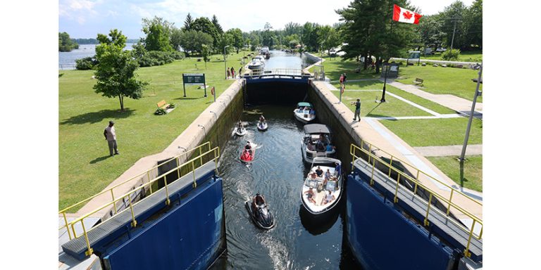 TSW Buckhorn Boats Exiting the Locks