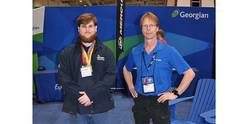 Rob Davidson (right) with Xander Powell