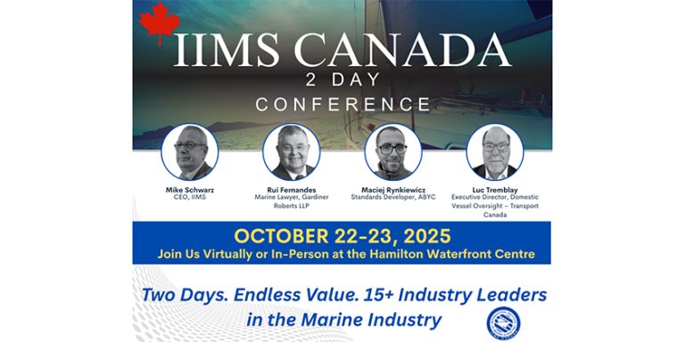 Mark Your Calendar! The International Institute of Marine Surveying Canada’s powerhouse 2-Day Ontario Conference is fast approaching on October 22–23, 2025