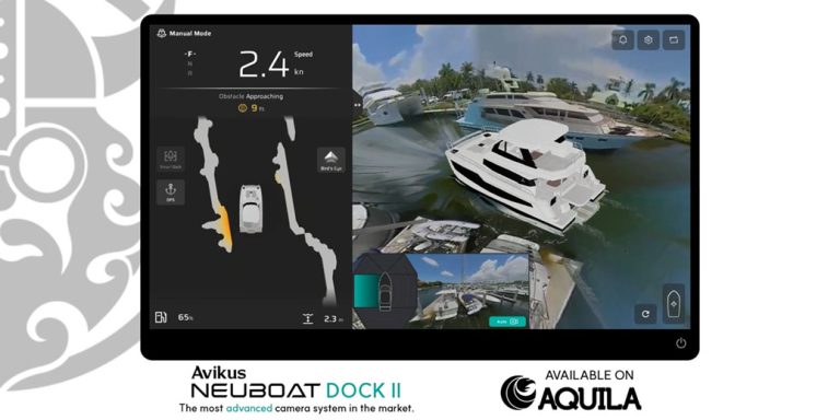 Avikus To Offer NEUBOAT Dock II For New Aquila Yacht Series Vessels