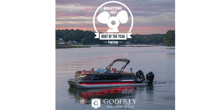 Godfrey Sanpan Named Pontoon Category Boat of The Year by Boating Magazine