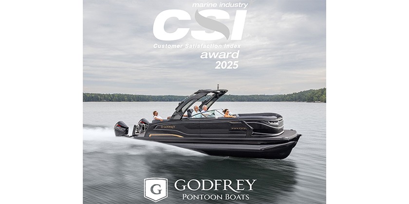 Godfrey Pontoon Boats Receives 20th NMMA Marine Industry CSI Award